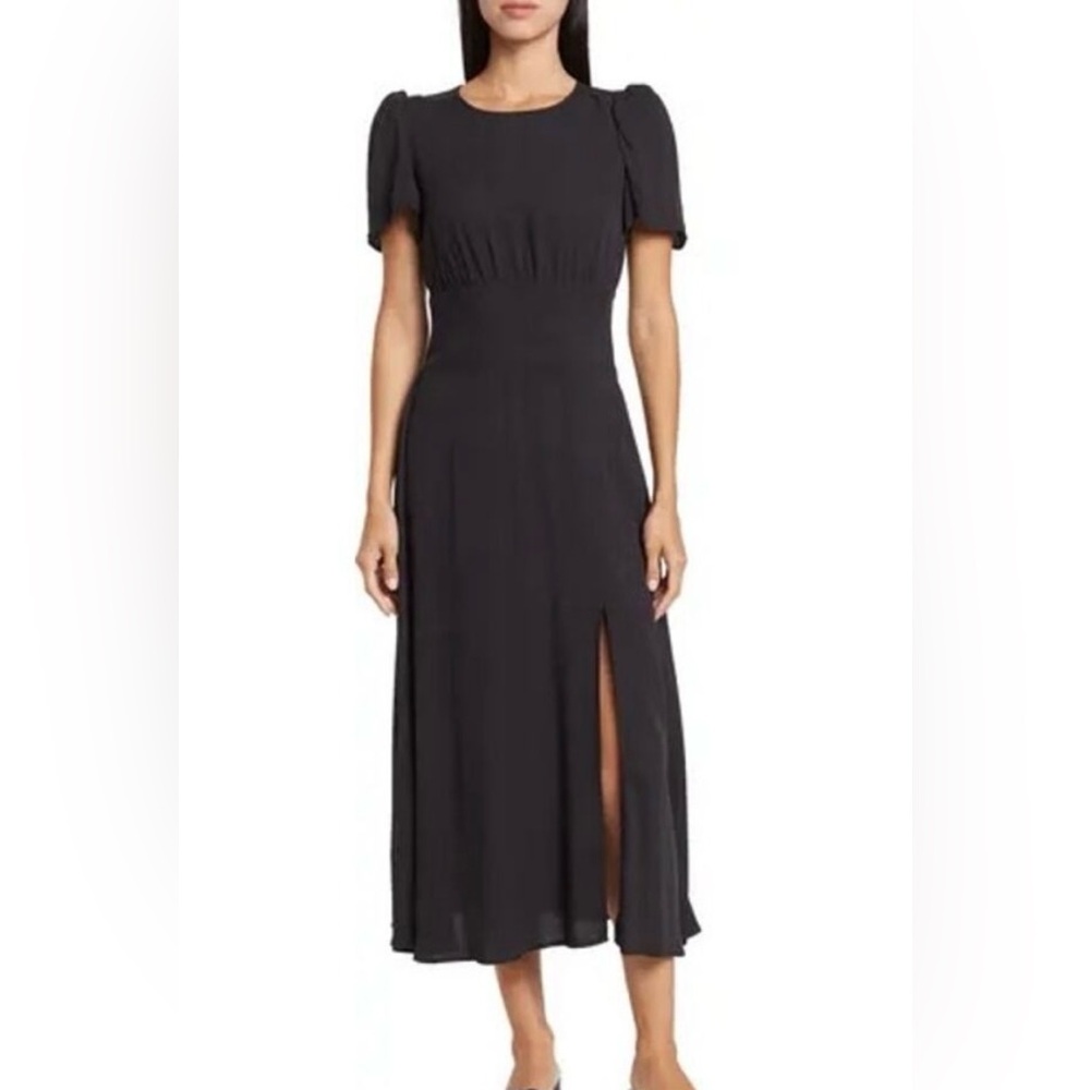 AFRM Black Midi Dress L